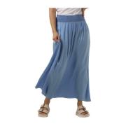 Blauwe Midi Rok Penn&Ink N.Y , Blue , Dames