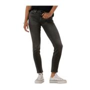 Vintage Roxanne Luxe Skinny Jeans 7 For All Mankind , Black , Dames