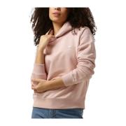 Lichtroze Embro Badge Regular Hoodie Calvin Klein , Pink , Dames