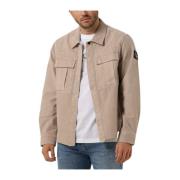 Mineral Dye Utility Overshirt Calvin Klein , Beige , Heren