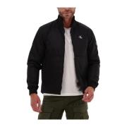 Gewatteerde Harrington Jas Calvin Klein , Black , Heren