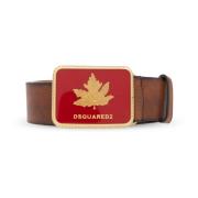 Leren riem Dsquared2 , Brown , Heren