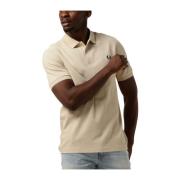 Heren Polo & T-shirt, Het Eenvoudige Shirt Fred Perry , Beige , Heren