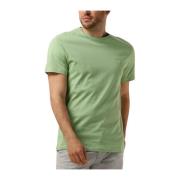 Groen Katoen T-shirt Tales Hugo Boss , Green , Heren