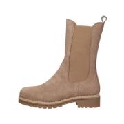 Taupe Suede Chelsea Boots Julie Tango , Beige , Dames