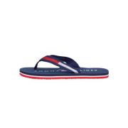 Blauwe Teenslipper Stijlvolle Lichtgewicht Sandaal Tommy Hilfiger , Bl...