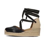 Zwarte Chaplin Espadrilles Unisa , Black , Dames