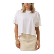 Dames Tops & T-shirts Mschairin Logan Tee Moss Copenhagen , White , Da...