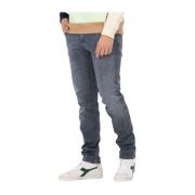 Slim Fit Heren Jeans Grijs Alberto , Gray , Heren