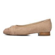 Taupe Suede Loafers Napoli Style Hassia , Beige , Dames