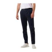 Corduroy Pleated Chino Broek Scotch & Soda , Blue , Heren