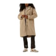 Dames Jassen Lana Teddy Coat B Selected Femme , Beige , Dames