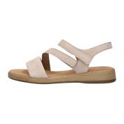 Beige Suède Sandalen Stijlvol Model Gabor , Beige , Dames