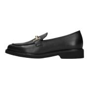Zwarte Loafers met Gouden Horsebit Detail Gabor , Black , Dames