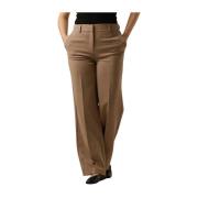 Kameel Wijde Broek Selected Femme , Brown , Dames