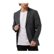 Slim-Knox Check Blazer in Donkerblauw Selected Homme , Multicolor , He...