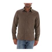 Cord Overhemd Taupe Casual Heren Overhemd Selected Homme , Beige , Her...