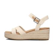 Beige Canvas Sandalen Audrey Toms , Beige , Dames