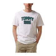 Varsity Sport Tee Tommy Jeans , White , Heren