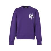 Sporty Crewneck Sweatshirt Duvetica , Purple , Unisex