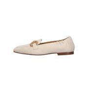 Beige Suède Loafers met Luxe Details Pedro Miralles , Beige , Dames