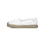 Witte Leren Espadrilles Stijlvol Model Fred De La Bretoniere , White ,...