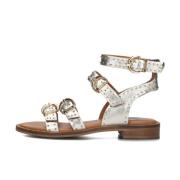 Gouden Metallic Sandalen met Studs Bronx , Yellow , Dames