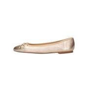 Gouden Ballerina met Strikdetail Inuovo , Yellow , Dames