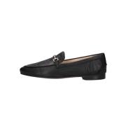 Zwarte Leren Loafers met Gouden Detail Inuovo , Black , Dames