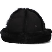 Zwarte Merinowol Cobar Hat Warmbat , Black , Dames