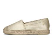 Gouden Leren Espadrilles Mili Ana Fred De La Bretoniere , Yellow , Dam...