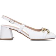 Witte Slingback Ballerinas Stefano Lauran , White , Dames