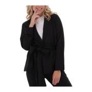 Belt Wrap Blazer in Zwart 10Days , Black , Dames