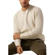 Heren Crew Neck Gebreide Trui Dstrezzed , Beige , Heren