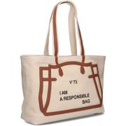 Verantwoord Shoppen Must Beige Shopper V73 , Beige , Dames