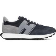 Heren Lage Sneakers Wit/Grijs/Blauw Hogan , Blue , Heren