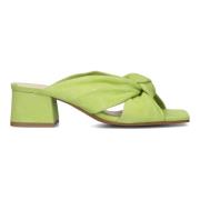 Lime Hakken Muiltjes Lina Locchi , Green , Dames