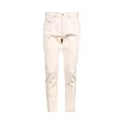 Witte Slim-fit Jeans Diesel , White , Heren