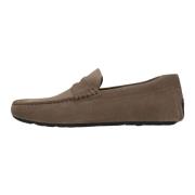 Bruine Suède Loafers Noel_mocc Hugo Boss , Brown , Heren