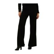 Elegante Wijde Broek Ana Alcazar , Black , Dames