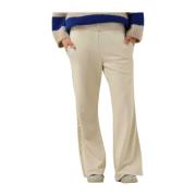 Gevouwen Tailleband Jogger Broek 10Days , Beige , Dames