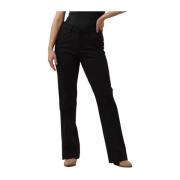 Flared Zwarte Broek Zoe Nukus , Black , Dames