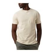 Heren Polo & T-shirt Stijlvolle Tee Profuomo , Beige , Heren