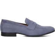 Heren Suède Mocassin Instappers Stefano Lauran , Blue , Heren