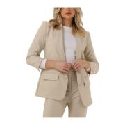 Ecru Colbert Blazers voor Dames Est'Seven , Beige , Dames