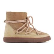 Taupe Suède Enkellaarsjes Inuikii , Beige , Dames