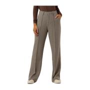 Hoge Taille Pintuck Broek Colourful Rebel , Brown , Dames