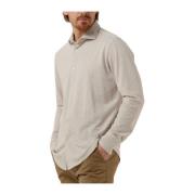 Heren Overhemden Shirt Melange Pique Dstrezzed , White , Heren