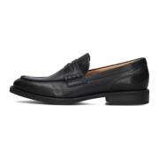 Zwarte Leren Loafers Mario Vagabond Shoemakers , Black , Heren
