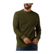 Rechthoekige Structuur Crew Neck Sweater Tommy Hilfiger , Green , Here...